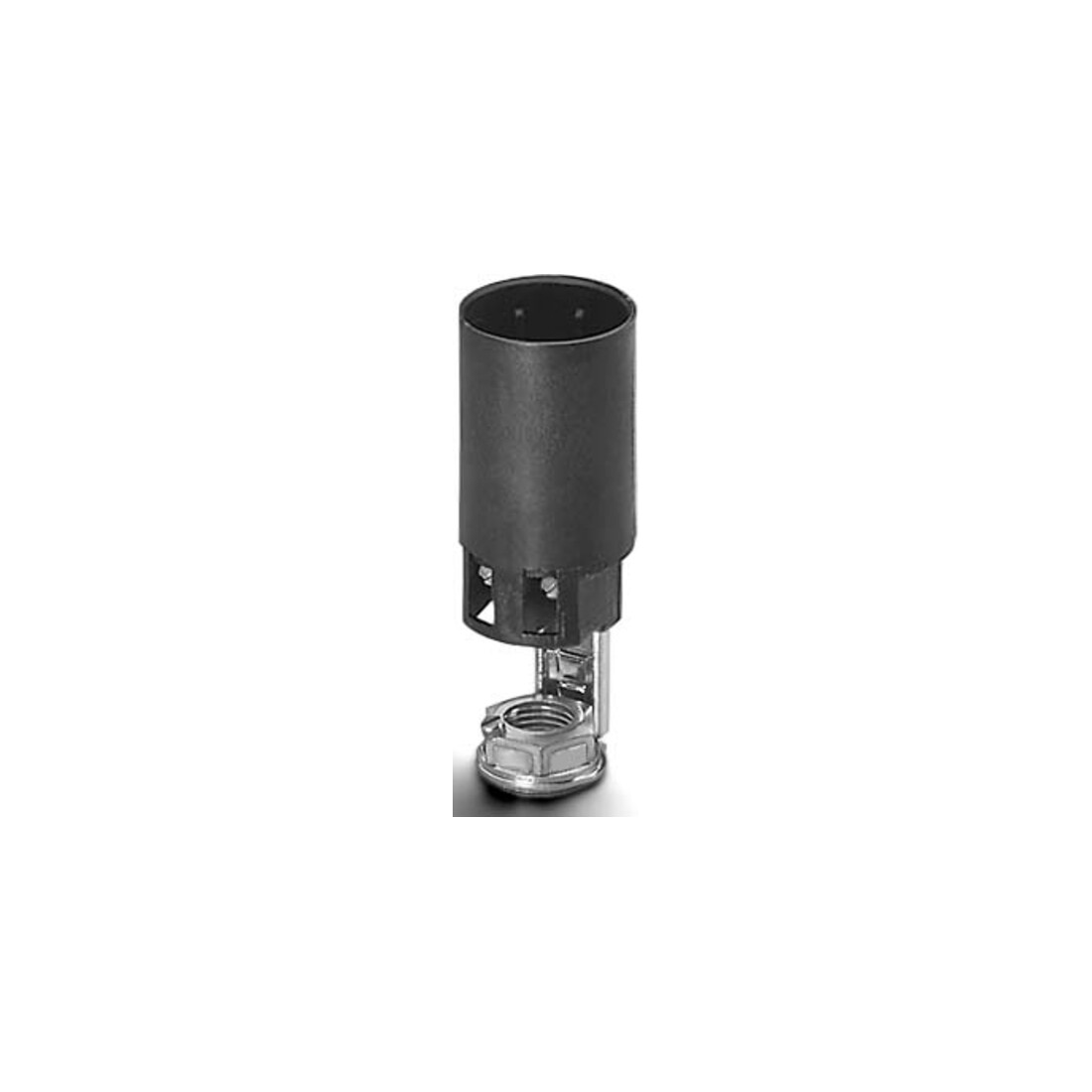 Houben Fassung E14 f.Kerzen sw,85mm,10mm Bohr. 109814