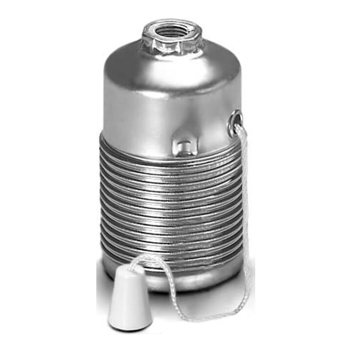 Houben Fassung E27 Met,ms,Agw,Schnur 102392