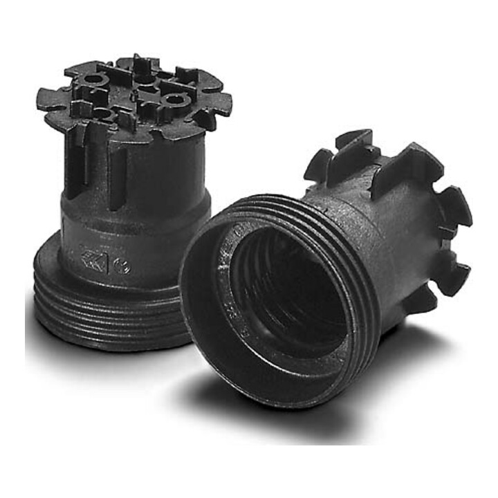 Houben Fassung E27 Thermopl.,sw,Agw 504302