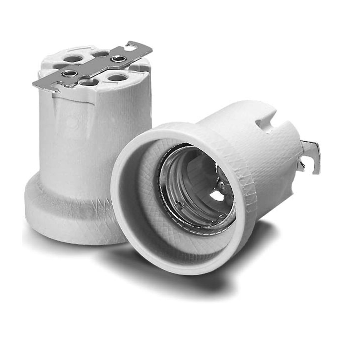 Houben Fassung E40 Porz,ws,LP-Sich.,M5 108375