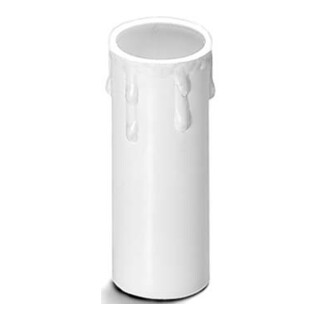 Houben Manchon de bougie E14 Goutte, blanc, 85 mm 100162