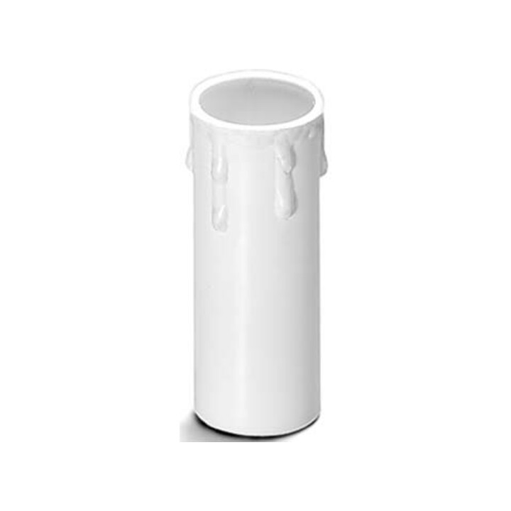 Houben Manchon de bougie E14 Goutte, blanc, 85 mm 100162