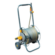 Hozelock Dévidoir métal Tricoflex avec tuyau 30 m, buse et raccords