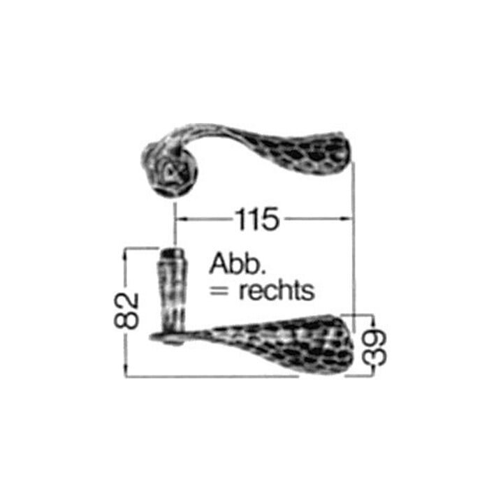 HS ROWE SCHEITTER, poinçon à bouton n°170Z Ei Rowe gauche