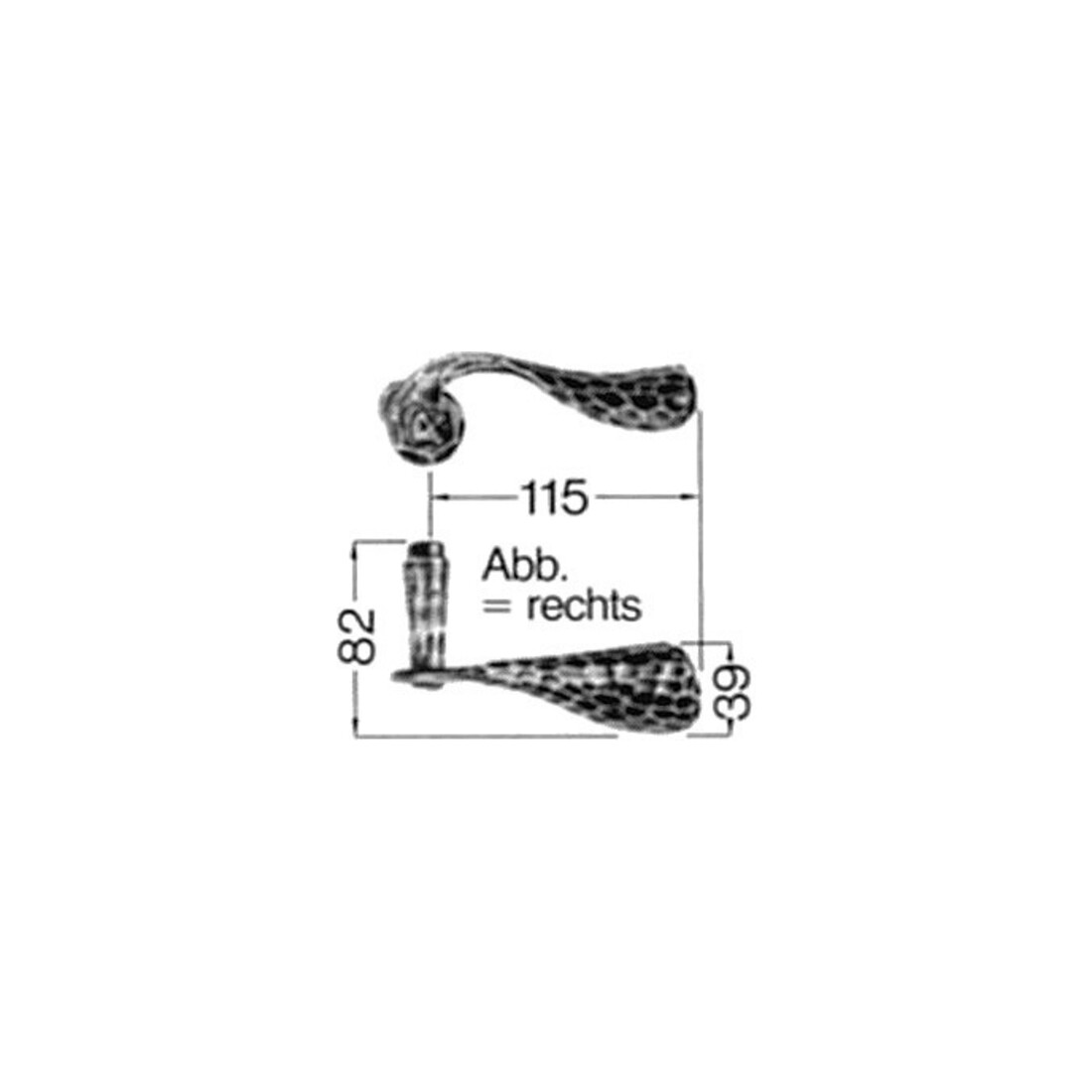 HS ROWE SCHEITTER, Poinçon n°170Z œil Rowe droit