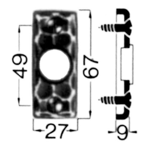 HS ROWE SCHEITTER, Rosace à bouton n°282 Ei Rowe