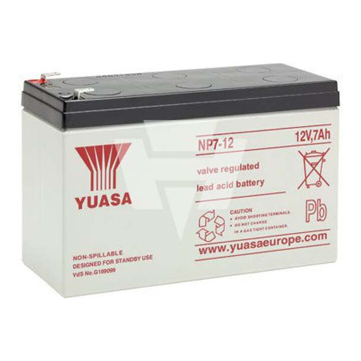 Hückmann Batterie plomb 12V 7Ah YuasaNP7-12 116133