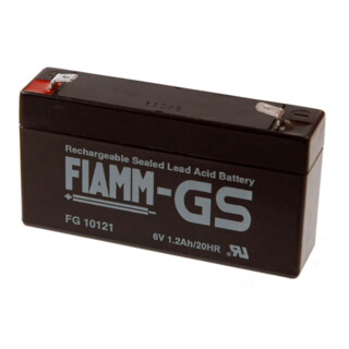 Hückmann Fiamm Batterie au plomb FG10121 Pb 6V/1,2Ah 102465