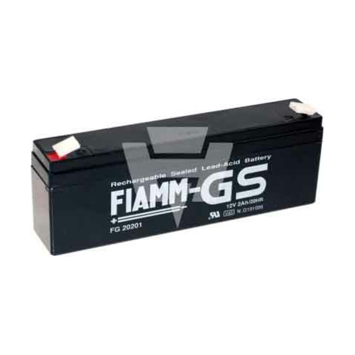 Hückmann Fiamm Batterie plomb FG20201 Pb 12V/2Ah 112860