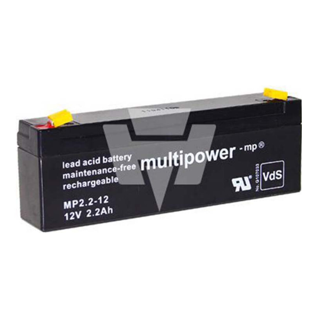Hückmann Multipower Batterie au plomb MP2, 2-12 Pb12V/2, 2Ah 301074