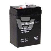 Hückmann Multipower Batterie au plomb MP4, 5-6 Pb6V/4,5Ah 117696-1