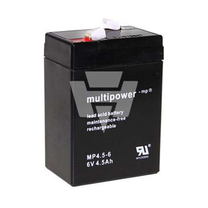 Hückmann Multipower Batterie au plomb MP4, 5-6 Pb6V/4,5Ah 117696