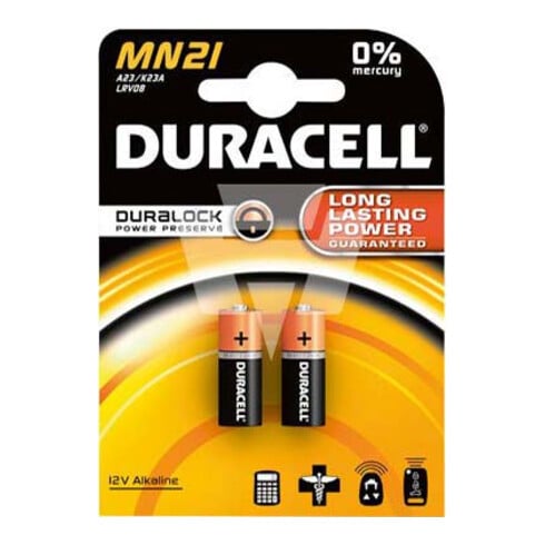 Hückmann Duracell Alkaline-Kn.zelle MN21 12V/33mAh 133669 (VE 2)