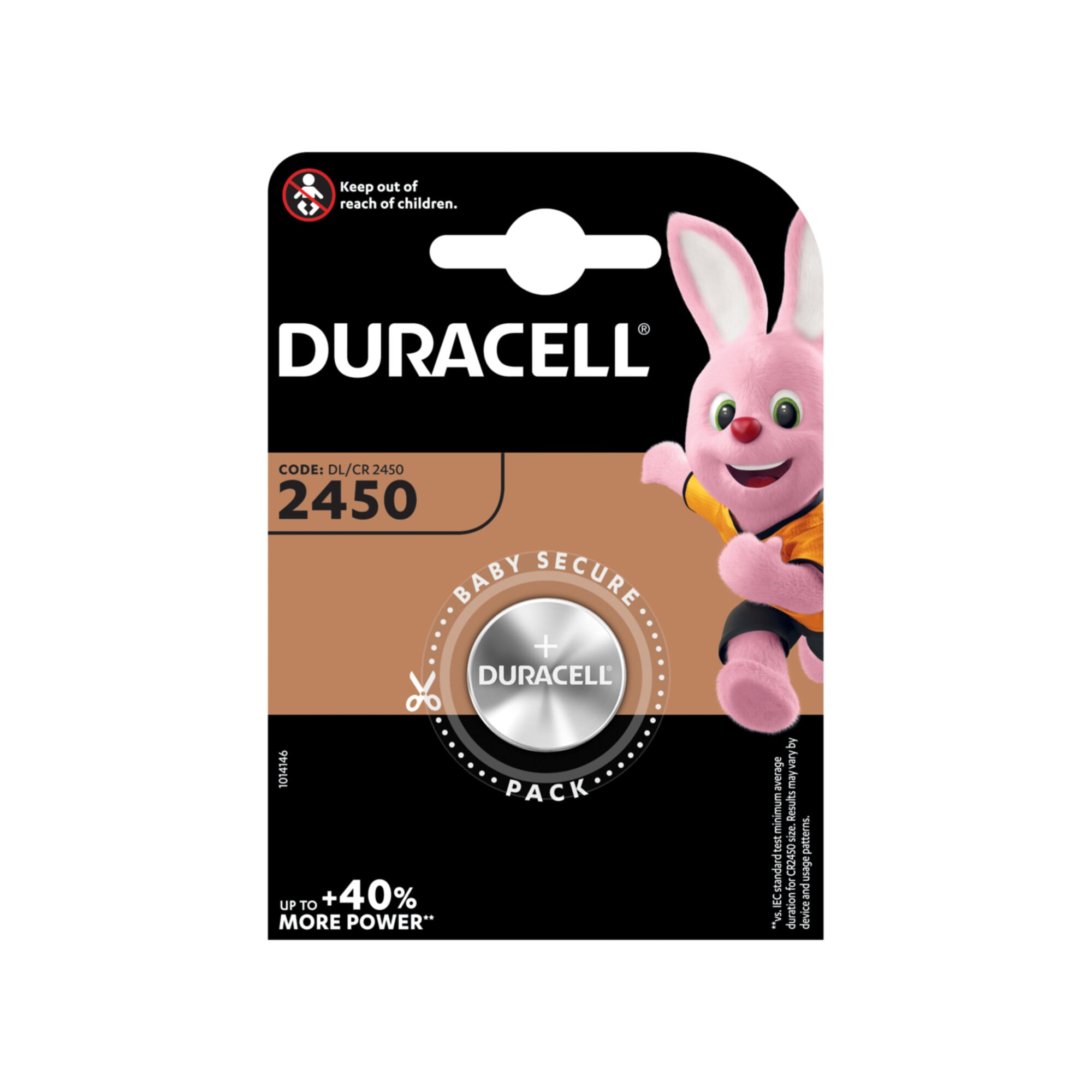 Hückmann Knopfzelle Lithium 3V CR2450 Duracell D2450 (Bli.1)