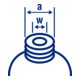 Hünersdorff Auslaufrohr für Wasserkanister ECO flexibel, blau, HDPE, mit Faltenbalg-2