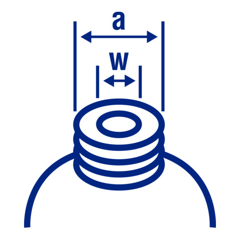 Hünersdorff Auslaufrohr für Wasserkanister ECO starr, blau, HD-PE