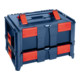 Hünersdorff BoxOnBox S Werkzeugkoffer aus ABS dunkelblau/rot, Innenmaße 300x400x80 mm-4