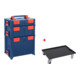 Hünersdorff BoxOnBox S Werkzeugkoffer aus ABS dunkelblau/rot, Innenmaße 300x400x80 mm-5