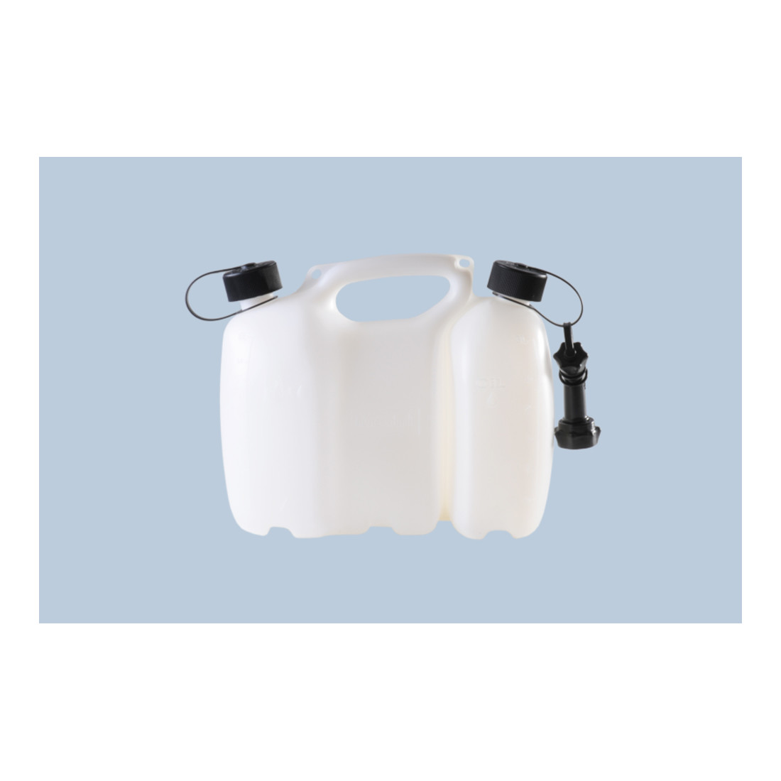 Hünersdorff Doppelkanister PROFI 6+3 L, HD-PE natur, mit UN-Zulassung, Zubehör schwarz