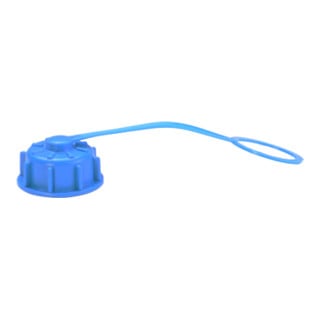Hünersdorff ECO-Verschraubung f. Wasserkanister ECO blau, Ø 38 mm, komplett, HD-PE