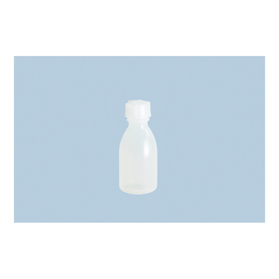 Hünersdorff Enghalsflasche 100 ml, LD-PE naturfarben, rund