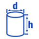 Hünersdorff Enghalsflasche 100 ml, LD-PE naturfarben, rund-2
