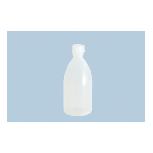 Hünersdorff Enghalsflasche 250 ml, LD-PE naturfarben, rund