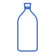 Hünersdorff Enghalsflasche 250 ml, LD-PE naturfarben, rund-5