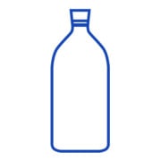 Hünersdorff Enghalsflasche 250 ml, LD-PE naturfarben, rund-5