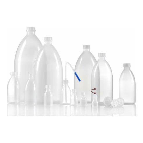 Hünersdorff Enghalsflasche 3.000 ml, LDPE naturfarben, rund