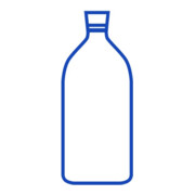 Hünersdorff Enghalsflasche 50 ml, LD-PE naturfarben, rund-5