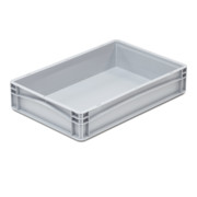 Hünersdorff Eurobehälter PP, 400x600x120 mm Basicline mit 2 Handgriffen-1