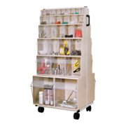 Hünersdorff Fahr-Ständer für MultiStore, zweiseitig grau, 651 x 601 x 1.280 mm-2