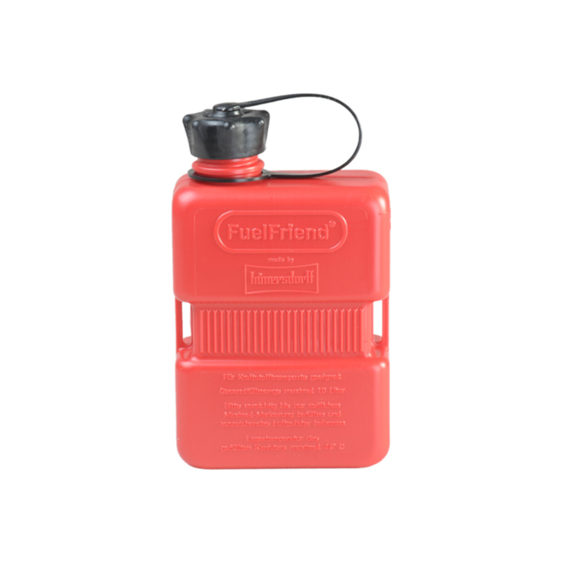 Hünersdorff FuelFriend PLUS 1,0l HD-PE rot, EAN mit schwarzer Verschraubung