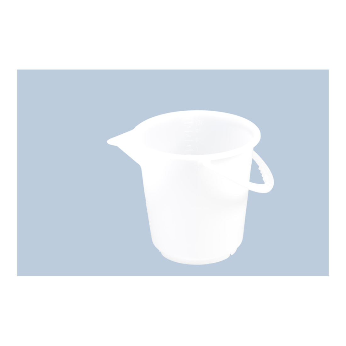 Hünersdorff Industrie-Eimer 10,5 L, rund mit Ausguss naturfarben, HDPE