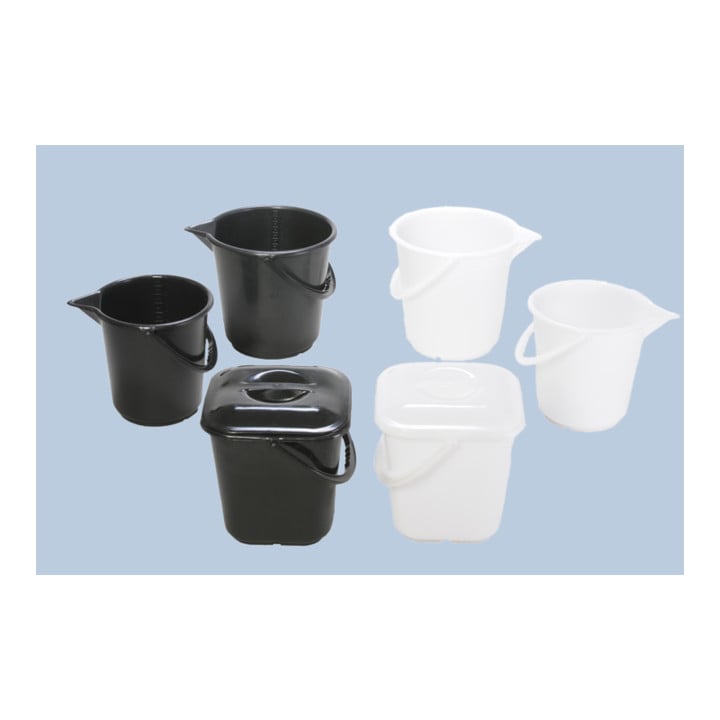 Hünersdorff Industrie-Eimer 14 L, eckig naturfarben, HDPE