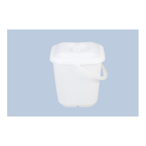 Hünersdorff Industrie-Eimer 14 L, eckig naturfarben, HDPE