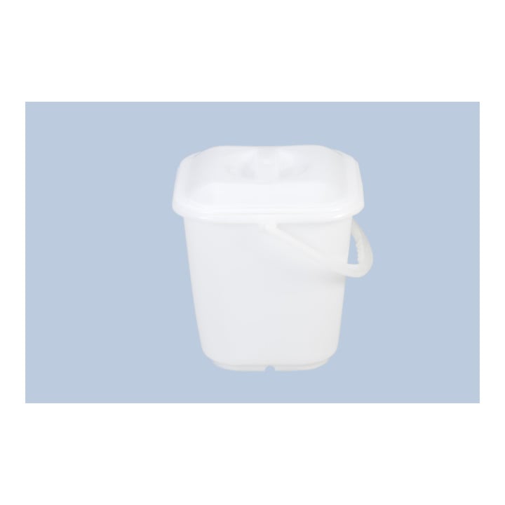 Hünersdorff Industrie-Eimer 14 L, eckig naturfarben, HDPE