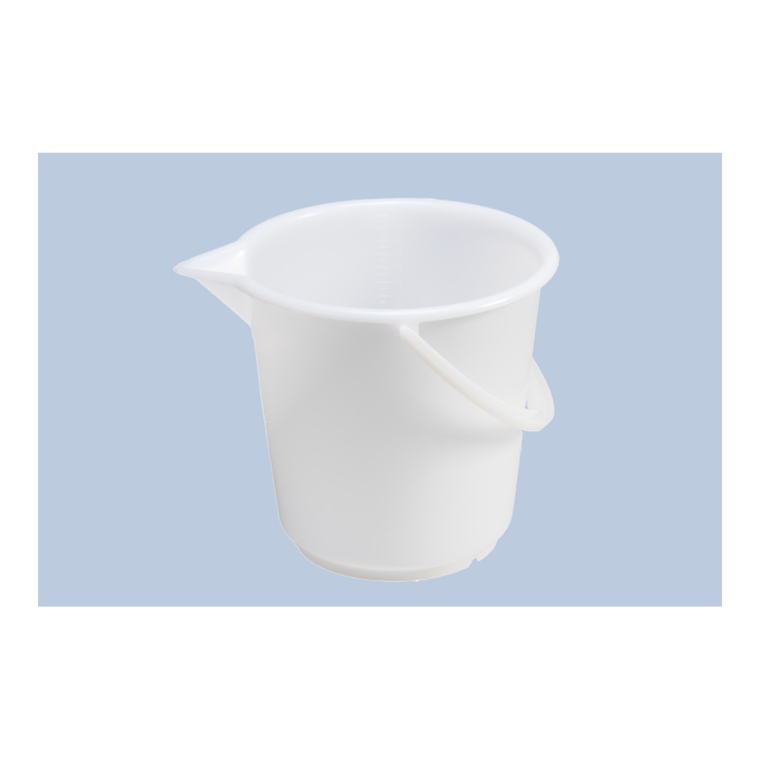 Hünersdorff Industrie-Eimer 17 L, rund mit Ausguss naturfarben, HDPE
