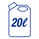 Hünersdorff Industrie-Kanister 20 L, HD-PE naturfarben, mit UN-Zulassung-4
