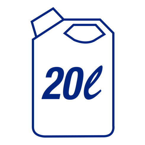 Hünersdorff Industrie-Kanister 20 L, HD-PE naturfarben, mit UN-Zulassung