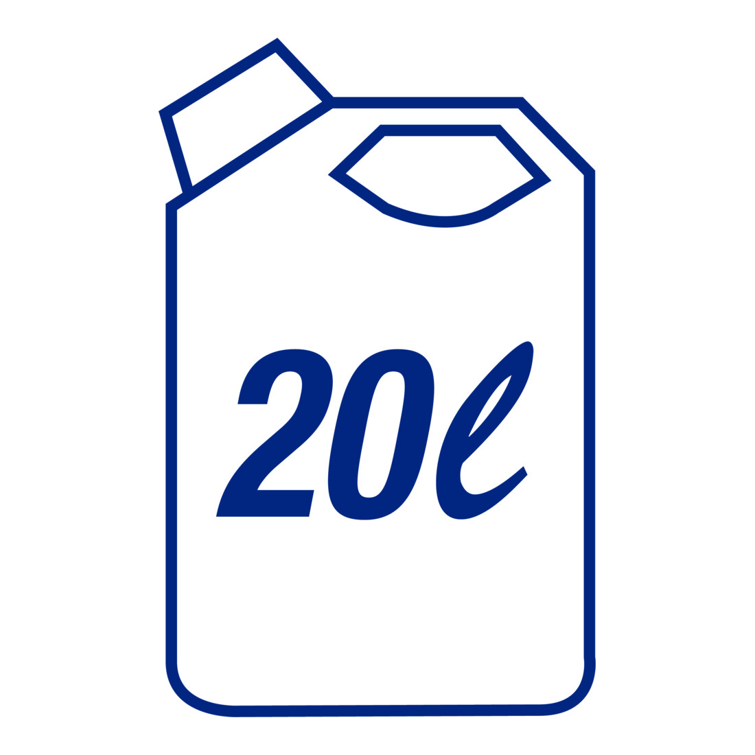 Hünersdorff Industrie-Kanister 20 L, HD-PE naturfarben, mit UN-Zulassung