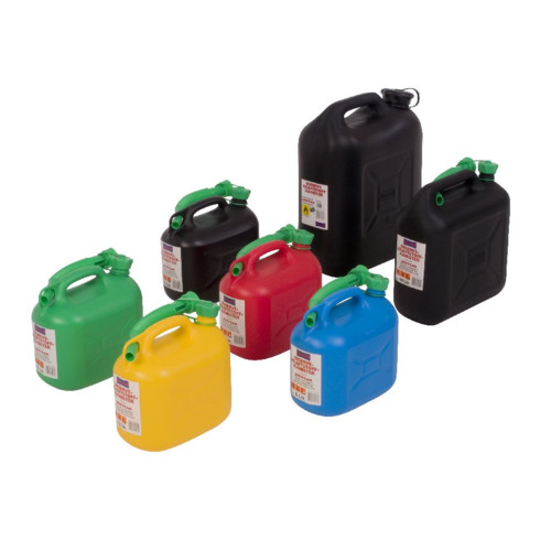 Hünersdorff Kraftstoff-Kanister CLASSIC 10 L, HDPE schwarz, besonders schwere Qualität