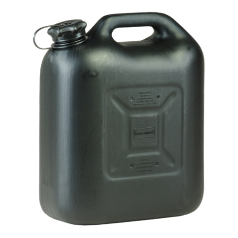 Hünersdorff Kraftstoff-Kanister CLASSIC 18 L, HDPE schwarz, besonders schwere Qualität