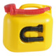 Hünersdorff Kraftstoff-Kanister PREMIUM (UN) 5 L gelb, UN-Zulassung, HDPE, rotes Zubehör-1