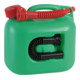 Hünersdorff Kraftstoff-Kanister PREMIUM (UN) 5 L grün, UN-Zulassung, HDPE, rotes Zubehör-1