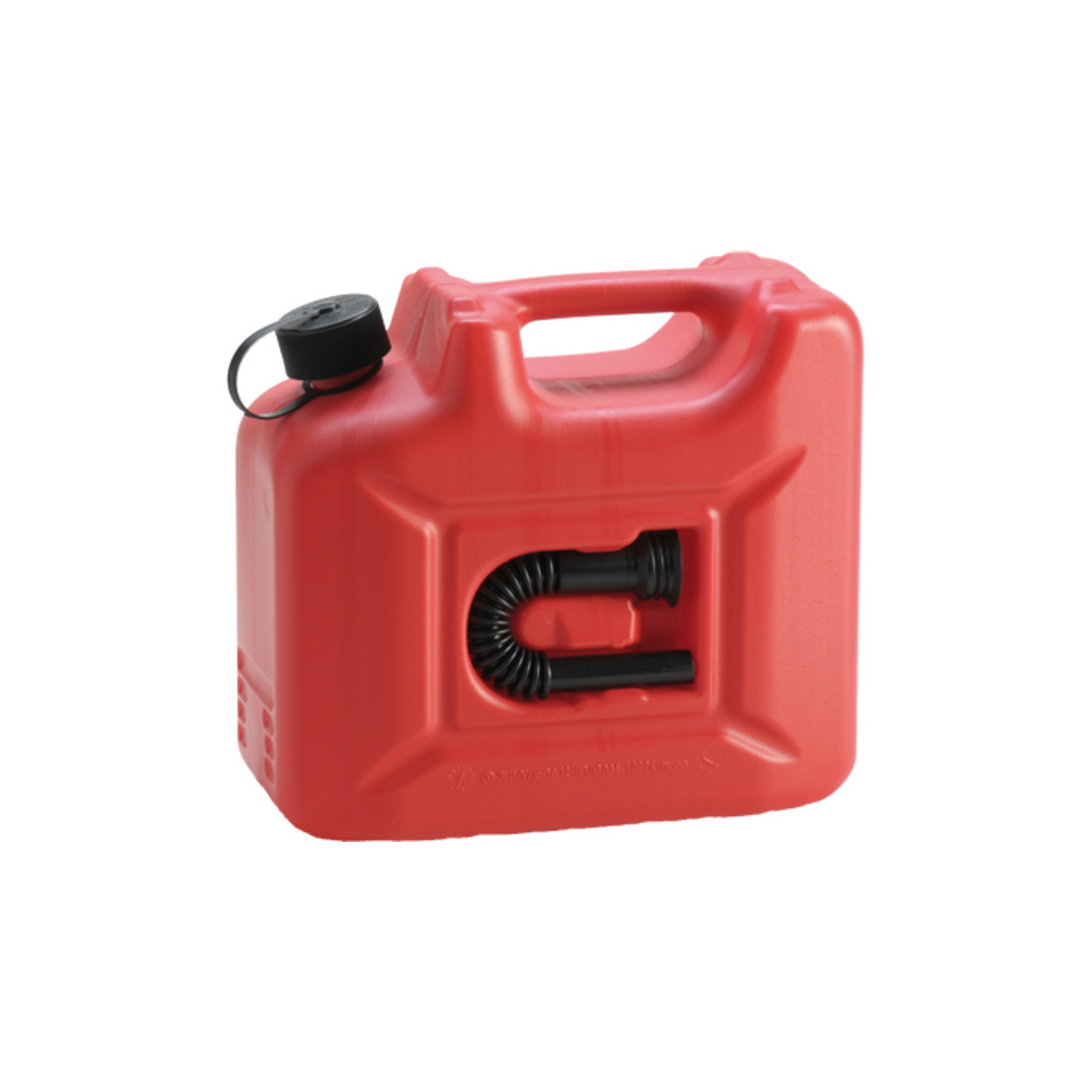 Hünersdorff Kraftstoff-Kanister PROFI (UN) 10 L rot,UN-Zulassung,HDPE,schwarzes Zubehör