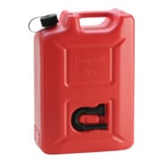Hünersdorff Kraftstoff-Kanister PROFI (UN) 20 L rot,UN-Zulassung,HDPE,schwarzes Zubehör