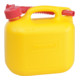 Hünersdorff Kraftstoff-Kanister STANDARD 5 L, HD-PE gelb, mit UN-Zulassung und rotem Zubehör-1