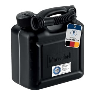 Hünersdorff Kraftstoff-Kanister Standard 5L schwarz HD-PE